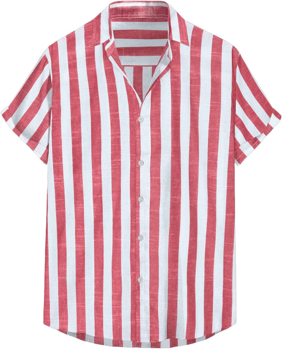 Julien Men's Shirt – Striped Short Sleeve Shirt, Casual Chic Summer Style