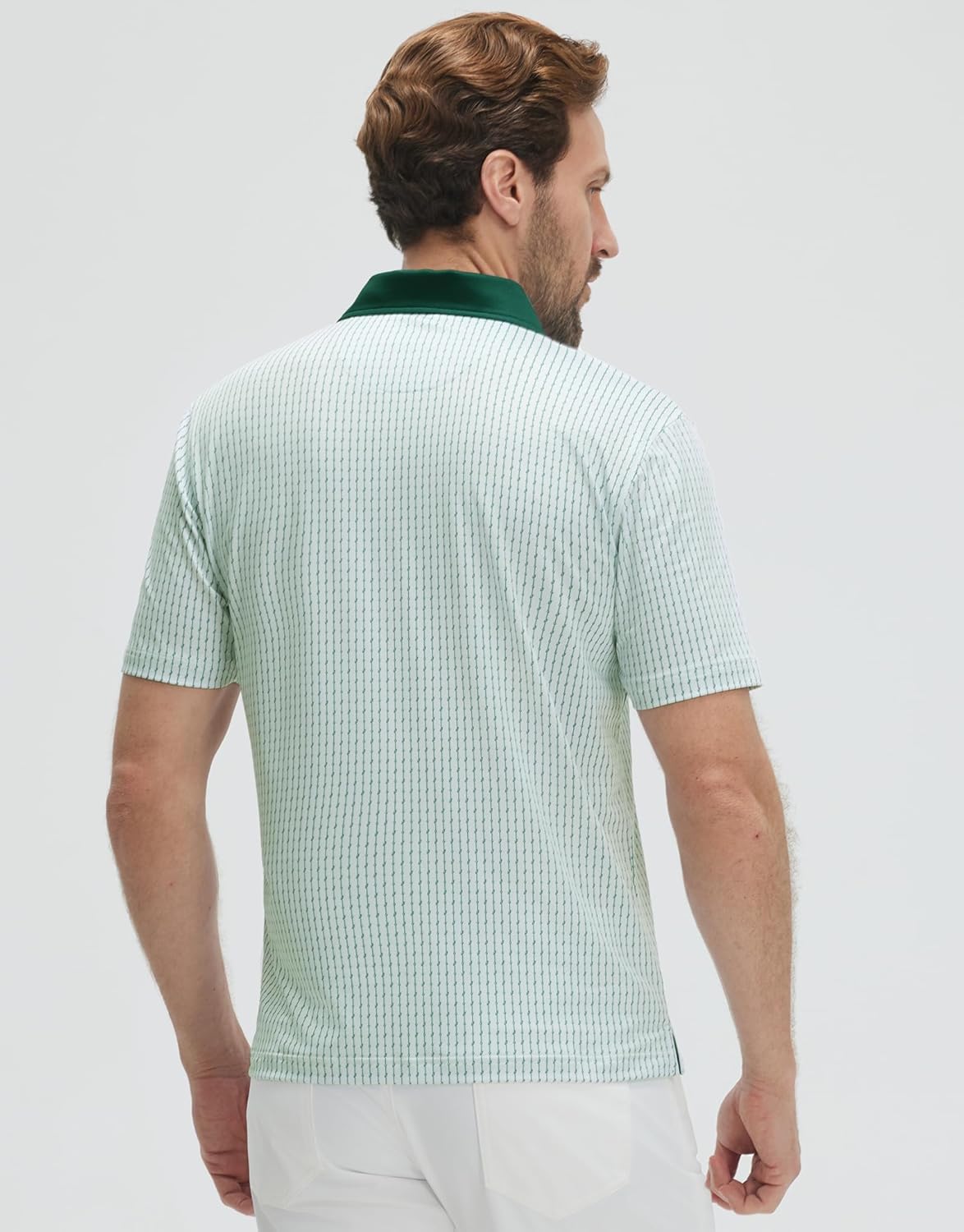 Victor Men's Polo – Printed Golf Polo, Breathable UPF30+ & Quick Drying