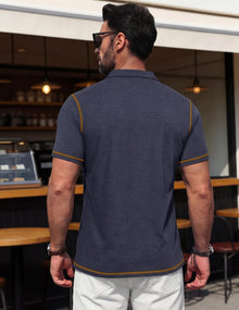 Vianney Men's Polo – Lightweight Cotton Polo, Pocket & Casual Chic Summer Style