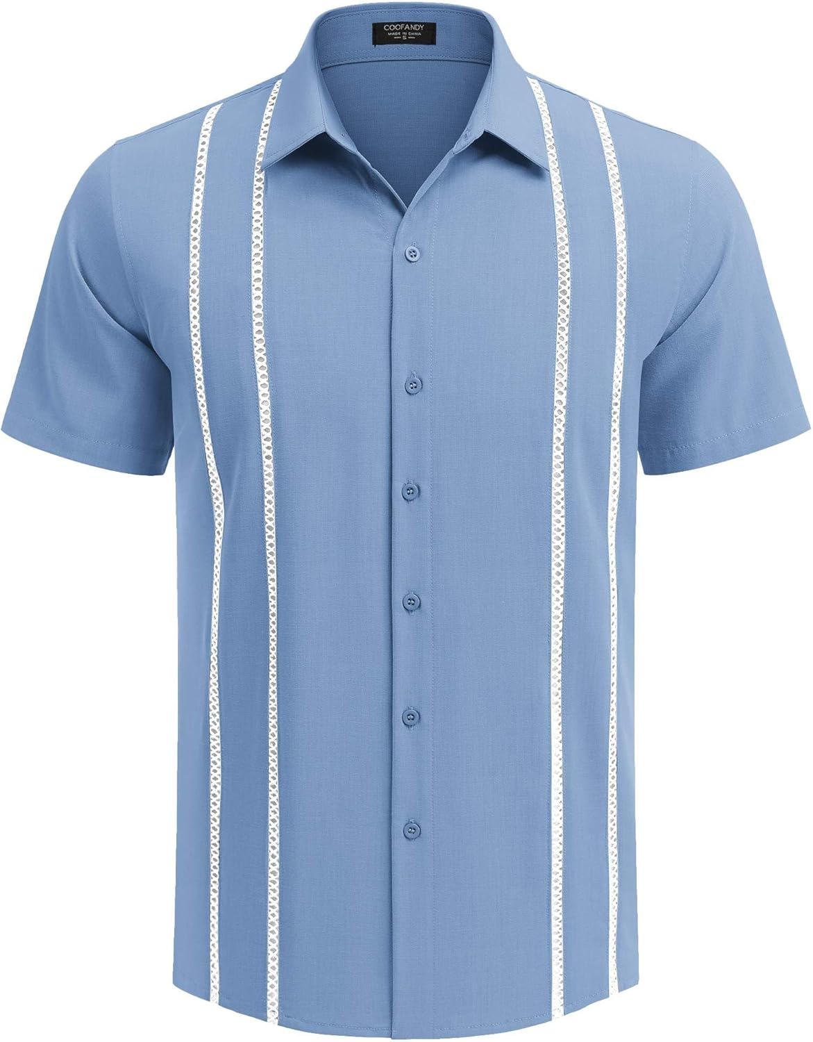 Henry Men's Guayabera Shirt – Cuban Summer Shirt, Embroidery & Chic Style