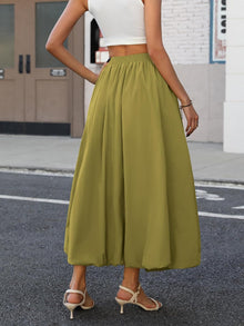Laya Women's Bubble Skirt – Maxi Skirt with Elastic Waist, Voluminous & Chic