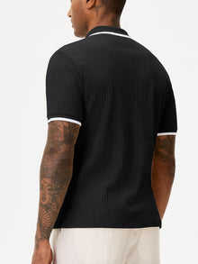 Adrien Men's Polo – Stretch Knit Polo, Lightweight & Elegant Business Casual Style