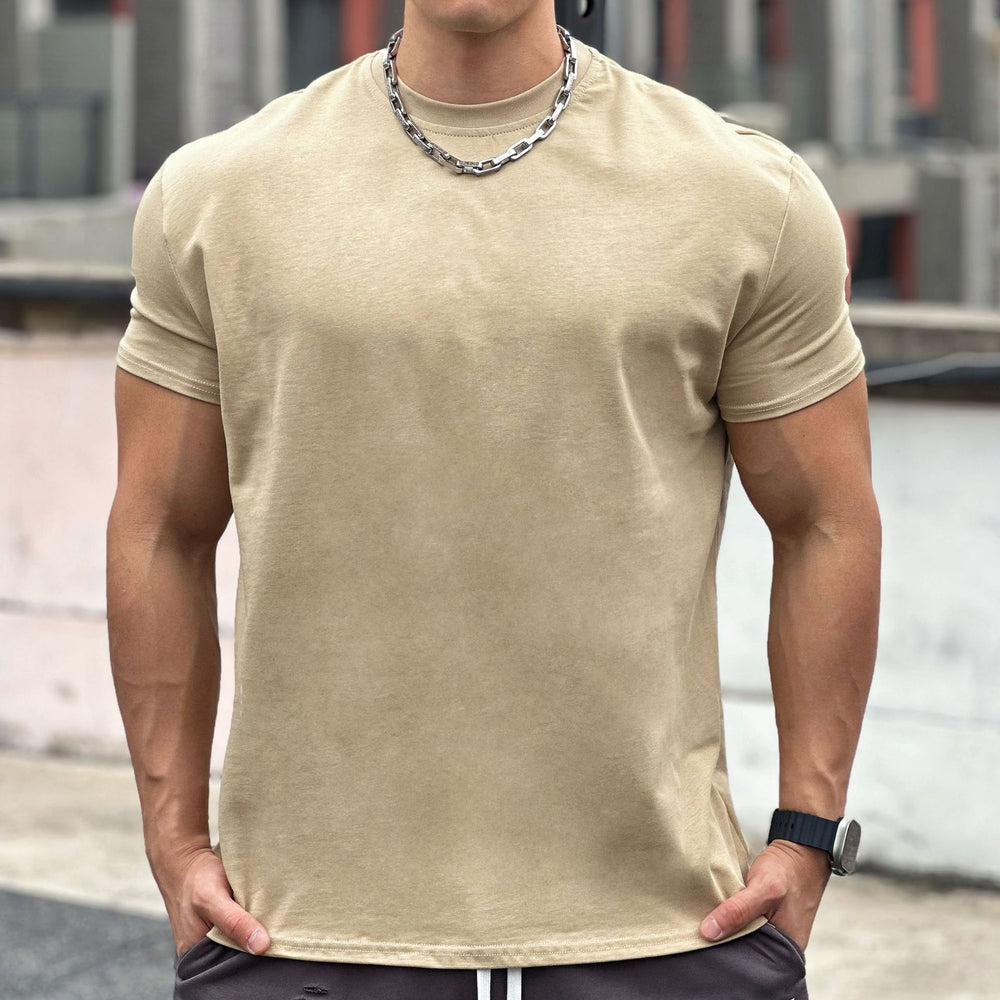 Liam Sport T-Shirt Men – Loose Cotton Short Sleeve T-Shirt with Breathable Design