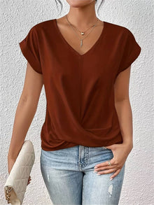 Vera-Lynn Blouse Femme – Lightweight Summer Top with Short Sleeves and Comfortable Fit