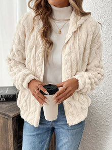 Francesca Women's Jacket – Zipped Hoodie Jacket in Soft & Warm Fleece for Autumn/Winter