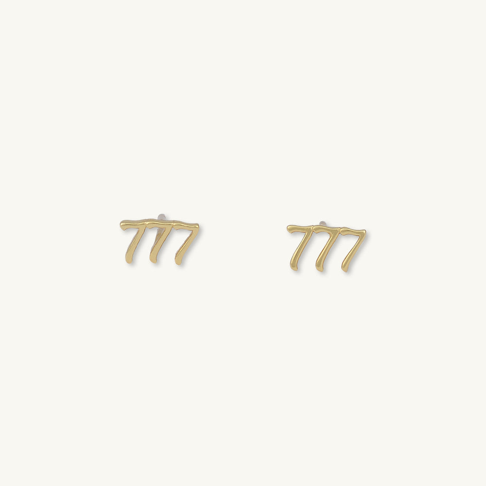 777 Angel Number Earrings