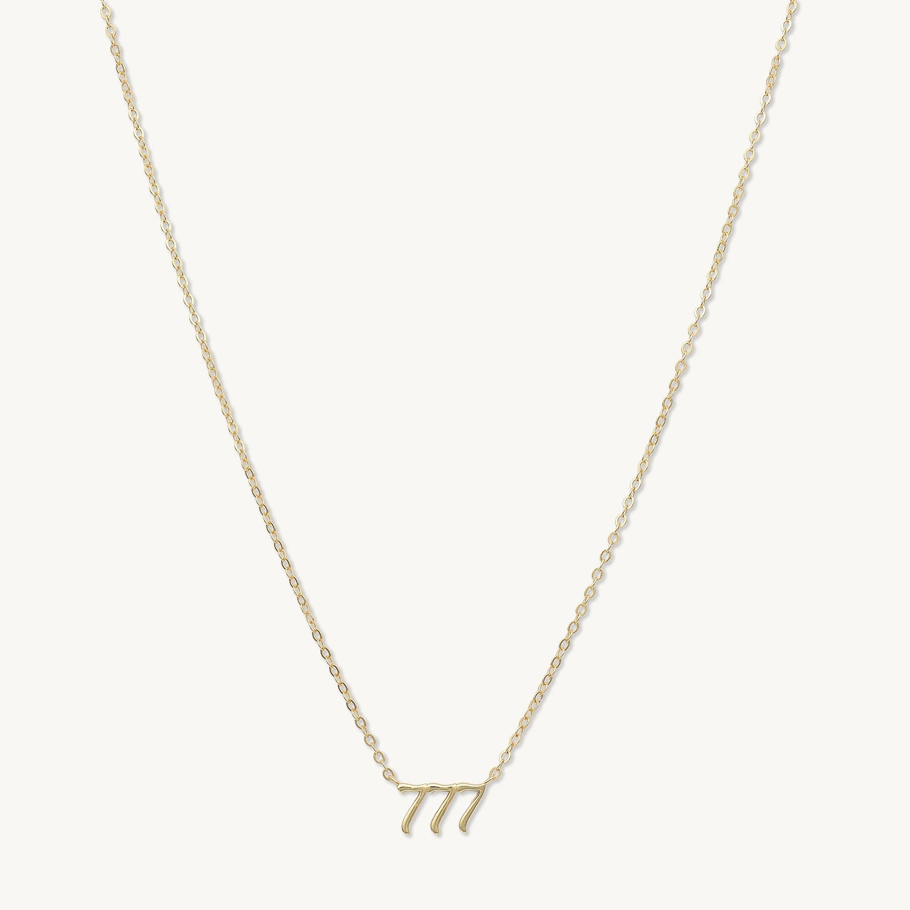 777 Angel Number Pendant Necklace