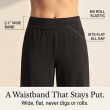 Lunavia – Women's Wide-Leg Tulip-Hem Capri Pants with Pockets