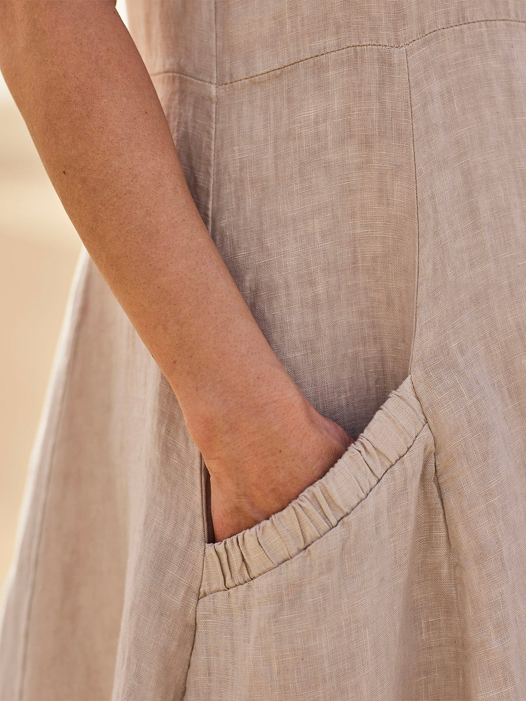 Elise Cotton Dress Woman – Soft, Breathable & Practical Pockets for Daily Comfort