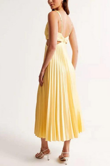 Melodie Satin Pleated Dress Woman – Luxurious and Soft Fabric & Elegant and Flattering Cut