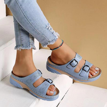 Sopia Sandales Femme – Open Toe with Adjustable Buckle Straps & Comfort Sole