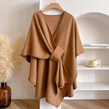 Vivian Cape Coat Woman – Elegant Winter Poncho Windbreaker in Soft & Warm Microfibers