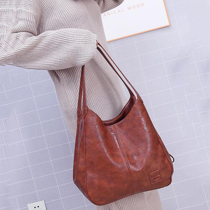 Alice Sac Vintage Femme – Elegant Handbag in Faux Leather with Large Space & High-End Finishes