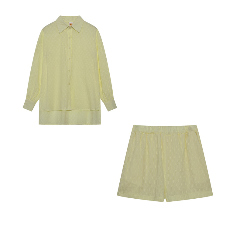 Aaliyah Women's Summer Set – Lightweight Cotton Set with Top and Shorts in Casual Style
