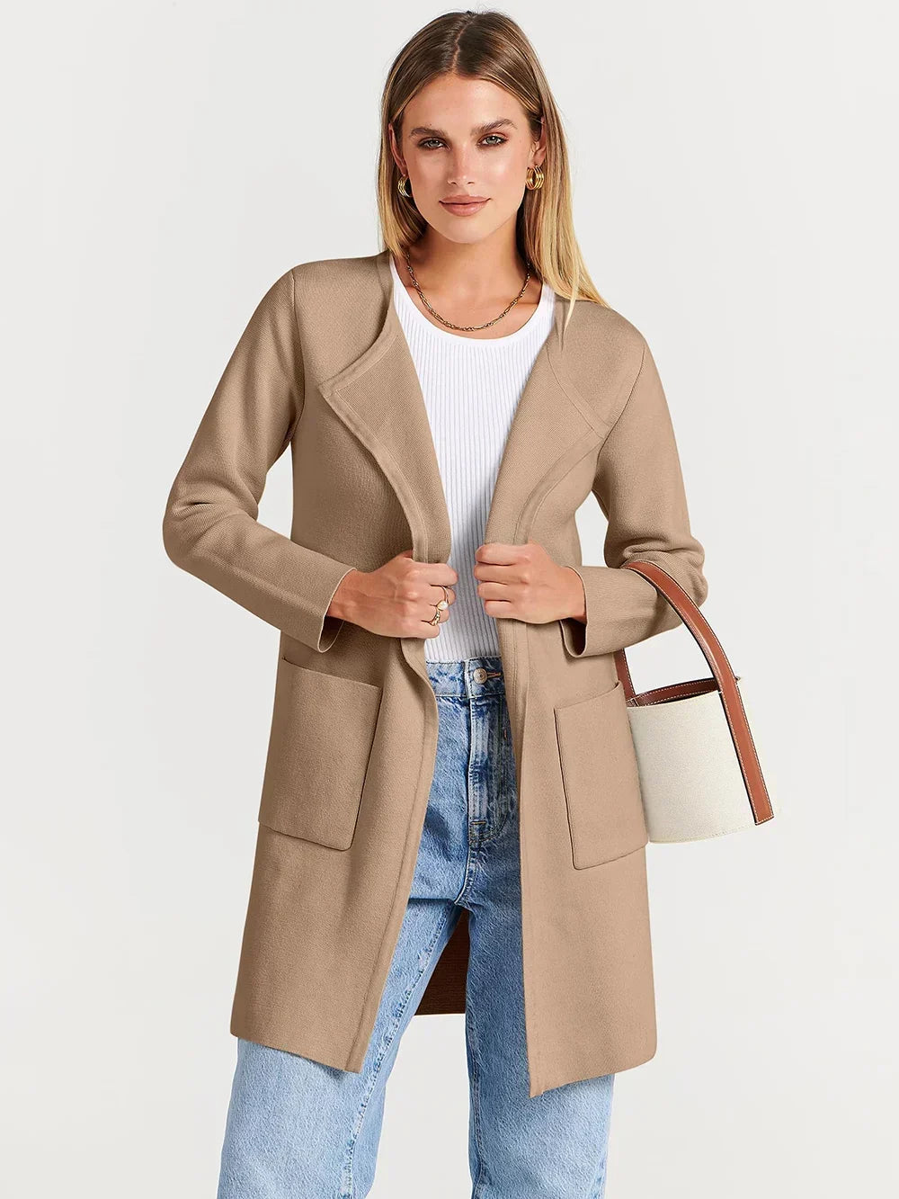 Camille Laurent | Elegant Longline Coat For Women