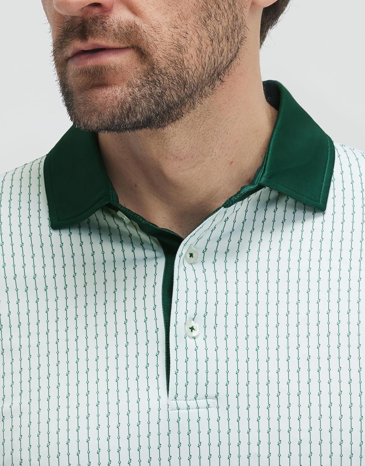 Victor Men's Polo – Printed Golf Polo, Breathable UPF30+ & Quick Drying