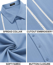 Henry Men's Guayabera Shirt – Cuban Summer Shirt, Embroidery & Chic Style