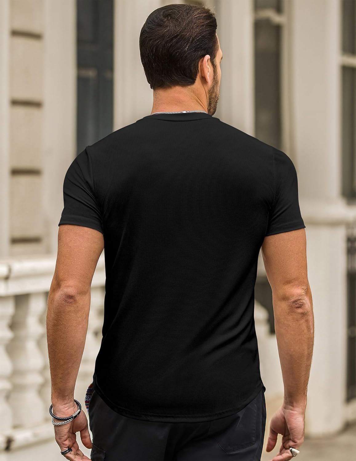 Norman Men's T-Shirt – Slim Fit Stretch T-Shirt, Longline & Summer Sport