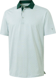 Victor Men's Polo – Printed Golf Polo, Breathable UPF30+ & Quick Drying