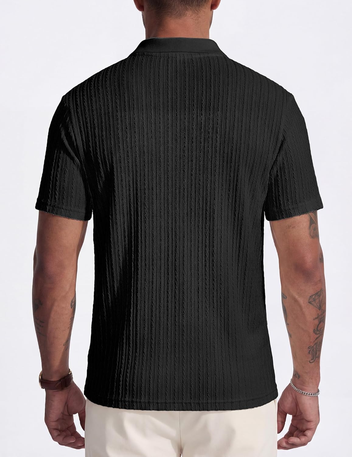 Matteo Polo Men – Stretch Knit Polo, Old Money & Casual Summer Style