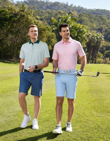 Victor Men's Polo – Printed Golf Polo, Breathable UPF30+ & Quick Drying
