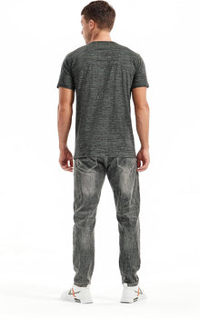 Ethan Men's T-Shirt – V-Neck Stretch Cotton Tee, Slim Fit & Casual Style