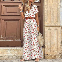 Susan Robe Fleurie Femme – Elegant V-Neck Dress in Polyester with Comfortable Fit and Chic Style
