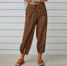 Lauren Cooper | Relaxed Drawstring Cropped Trousers For Women