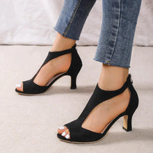 Sandales à Talons Femme Cassie – Elegant Open Shoes with Cutouts & Supportive Sole