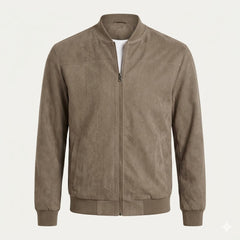 Luca Bianchi | Premium Suede-Touch Bomber Jacket For Men