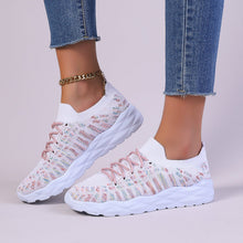 Naomi Ballerinas Woman – Shoes in Openwork Mesh with Laces & Flat Sole