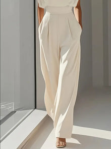 Mira Women's Jumpsuit – Elegant Jumpsuit with High Waist, Straight Legs & Lightweight Fabric