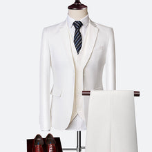 David Men's Costume – Elegant 3-Piece Suit, Breathable & Comfortable for Weddings & Business