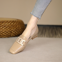 Evrynth Moccasins Women – Leather Mary Jane Shoes with Chunky Heel & Comfort