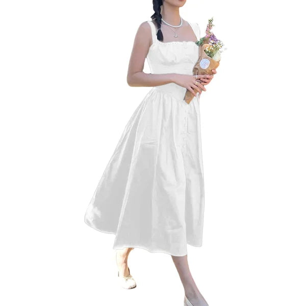 Summer Dress Women Nia – Elegant Midi Dress with Comfortable Fit & Timeless Design