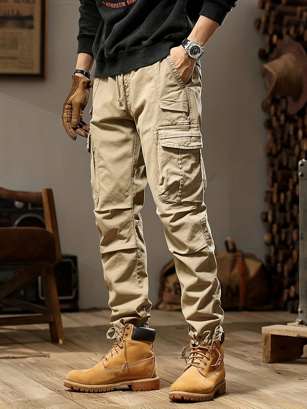 Mason Tactical cargo pants for men – Durable slim fit with multiple pockets & reinforced seams