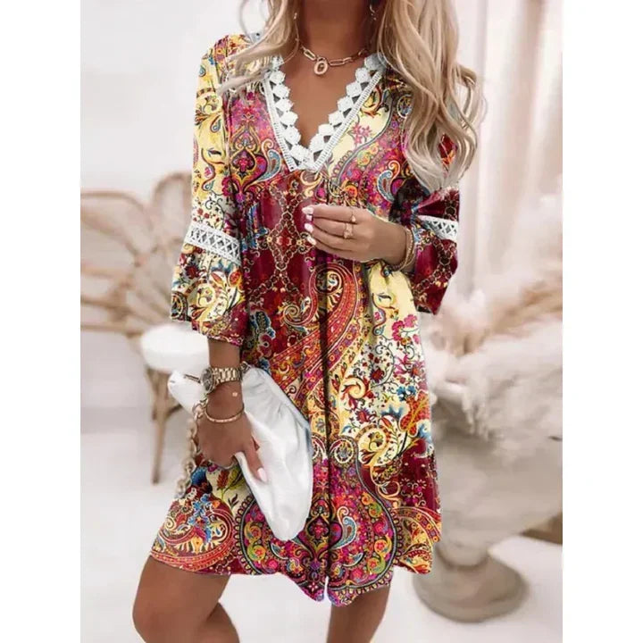 Cassandra Summer Dress for Women - A luxurious bedroom featuring a comfortable shape and a fresh design
