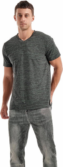 Ethan Men's T-Shirt – V-Neck Stretch Cotton Tee, Slim Fit & Casual Style