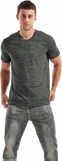 Ethan Men's T-Shirt – V-Neck Stretch Cotton Tee, Slim Fit & Casual Style