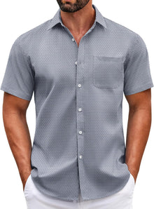 Harold Men's Shirt – Short Sleeve Shirt, Casual Chic & Comfortable Summer Style