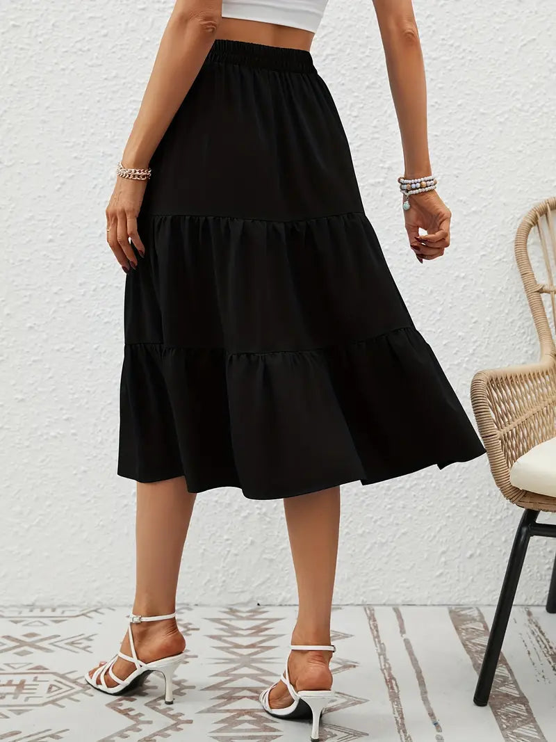 Floral Skirt Women Zia – Flared A-Line Cut with Pockets, Lightweight for Spring & Summer