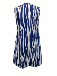 Norah Short Dress Woman – Sleeveless Striped Dress for Summer & Casual Look