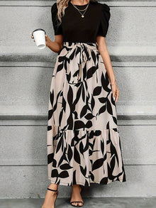 Lulu Floral Dress Woman – Round Neck & Floral Print Ideal Spring-Summer