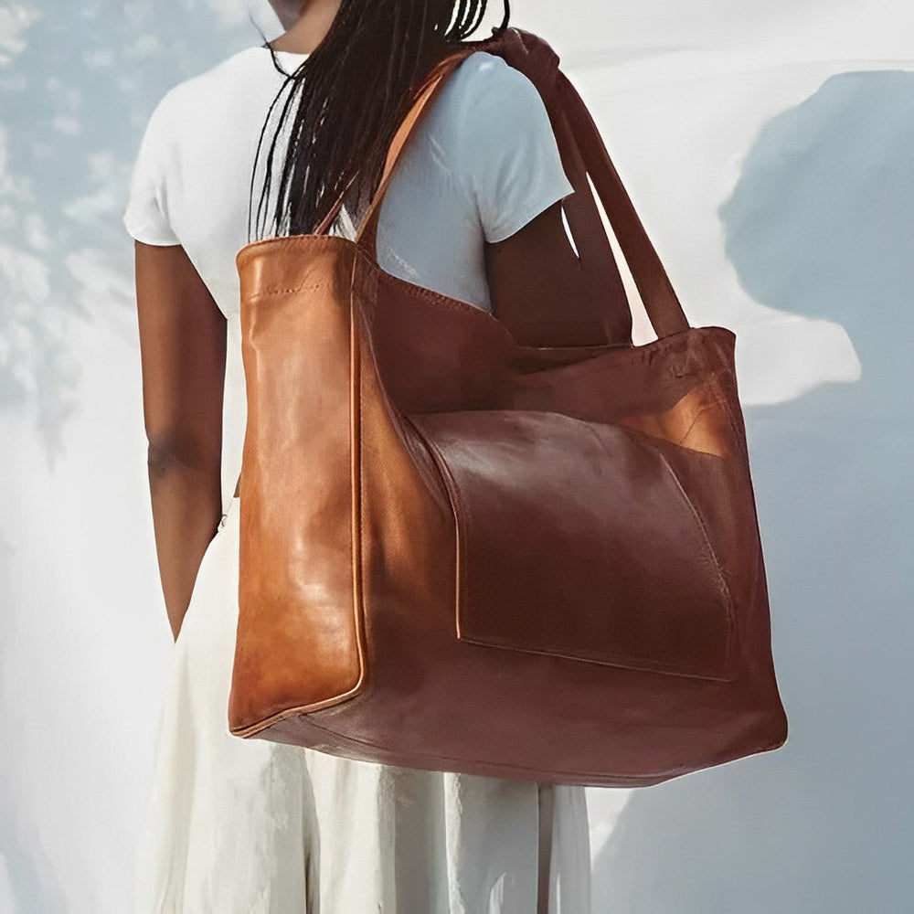 Aurora Sac Femme – Elegant Vintage Authentic Leather Shoulder Bag