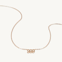 999 Angel Number Pendant Necklace