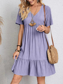 Summer Dress Women Julietta – Loose Dress with V-Neck & Airy Comfort for Hot Days
