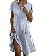 Justine Striped Shirt Dress Woman – Flattering fit & light comfort