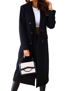 Vivian Double-Breasted Coat for Women – Elegant and Warm Winter Jacket with Soft Lining and Refined Cut