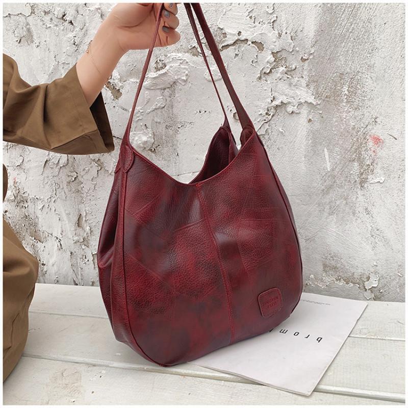 Alice Sac Vintage Femme – Elegant Handbag in Faux Leather with Large Space & High-End Finishes