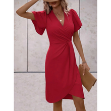 Brenda Dress Wallet Woman – Elegant Dress with Flowing Sleeves & V-Neckline for Evening